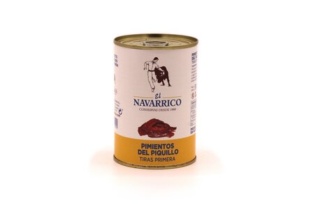 Pimientos de piquillo versneden blik 425g Navarrico